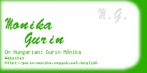 monika gurin business card